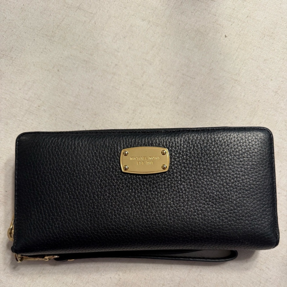 Michael Kors Bundle Black Satchel and Wallet Set, Satchel NWT, Wallet EUC - Picture 5 of 16